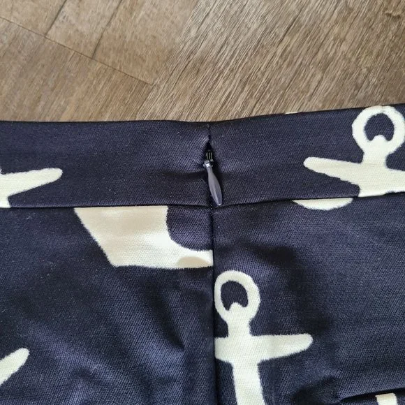 J. Crew Women's Size 0 Dizzy Anchors Postage Stamp Mini Skirt Nautical NEW - Picture 4 of 11